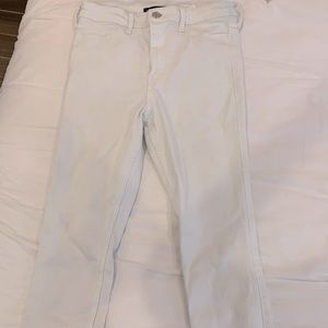 Hollister high rise jeans white